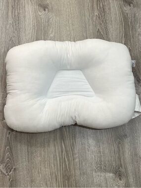 Tri-Core Mid Core Size Cervical Support Neck Head Pillow - White